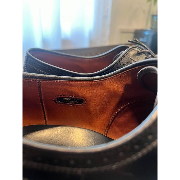 Allen Edmonds black men dress shoes size 15 - Picture 2 of 14